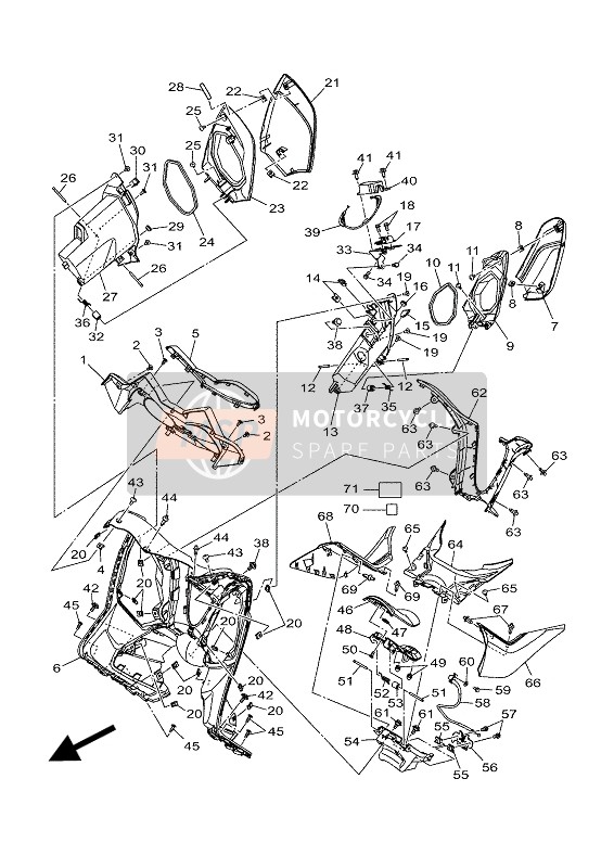 BL1F836K0000, Panel Inner 1, Yamaha, 0